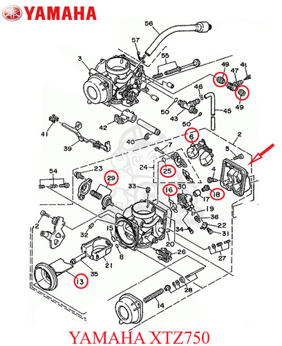 Kit carburatore yamaha - carburatore,