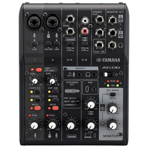 Yamaha ag06 mk2 mixer live - b,